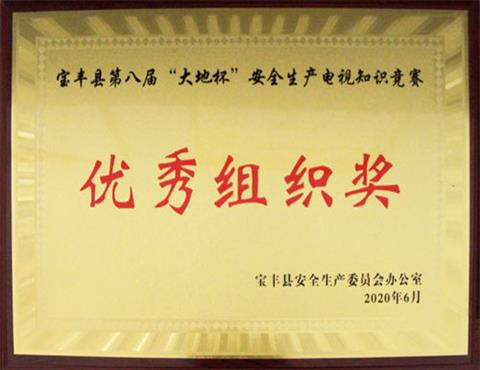 寶豐縣第八屆“大地杯”安全生產(chǎn)電視知識競賽                             